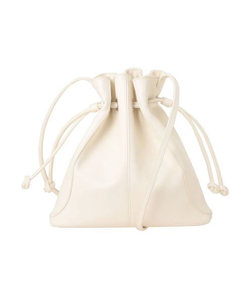 Ungrid（アングリッド）の「フェイクレザー巾着BAG（ハンドバッグ・レディース・ブラック/アイボリー・FREE）」の15枚目の写真