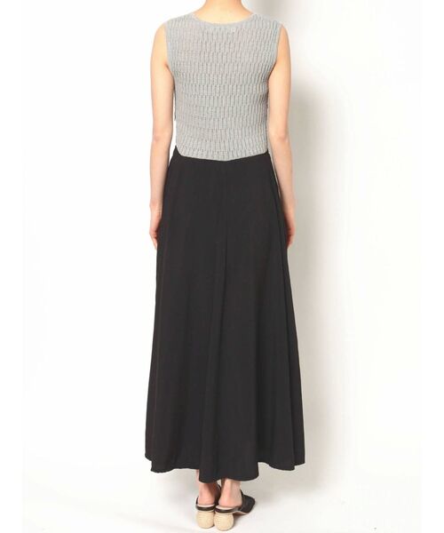 LAGUNAMOON（ラグナムーン）の「アイレットリブドッキングフレアーワンピース（ワンピース・レディース・ミント/アイボリー/グレー・MEDIUM/SMALL）」の20枚目の写真