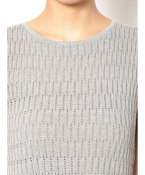 LAGUNAMOON（ラグナムーン）の「アイレットリブドッキングフレアーワンピース（ワンピース・レディース・ミント/アイボリー/グレー・MEDIUM/SMALL）」の14枚目の写真