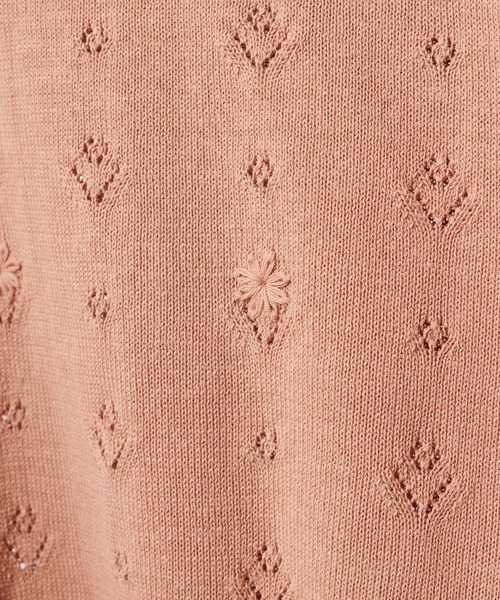 natural couture（ナチュラルクチュール）の「お花手刺繍コンパクトニット（ニット/セーター・レディース・オレンジ/グレイッシュベージュ/ブラック/オフホワイト・FREE）」の18枚目の写真