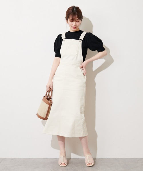 natural couture（ナチュラルクチュール）の「お花手刺繍コンパクトニット（ニット/セーター・レディース・オレンジ/グレイッシュベージュ/ブラック/オフホワイト・FREE）」の17枚目の写真