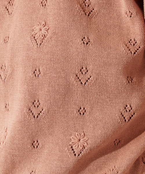 natural couture（ナチュラルクチュール）の「お花手刺繍コンパクトニット（ニット/セーター・レディース・オレンジ/グレイッシュベージュ/ブラック/オフホワイト・FREE）」の19枚目の写真