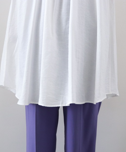 archives（アルシーヴ）の「【限定item】テントラインスタンドカラーチュニック（チュニック・レディース・ブラック/オフホワイト/ラベンダー・MEDIUM）」の20枚目の写真