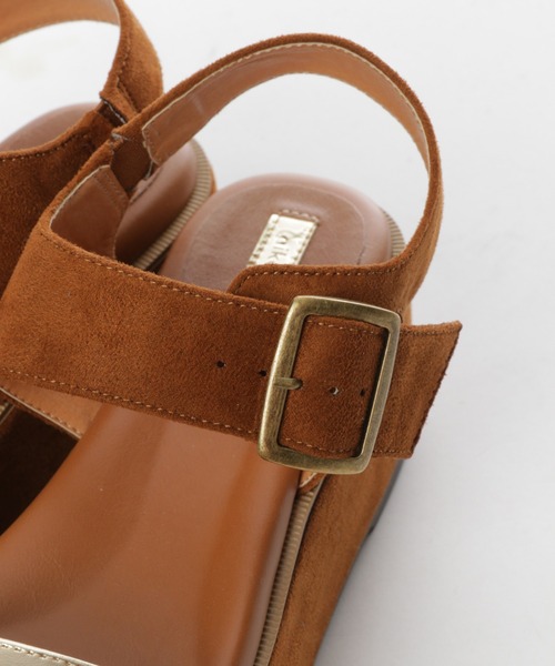 niko and...（ニコアンド）の「オリジナル厚底サンダル（サンダル・レディース・ブラウン/ブラック/アイボリー・SMALL/LARGE/MEDIUM）」の6枚目の写真