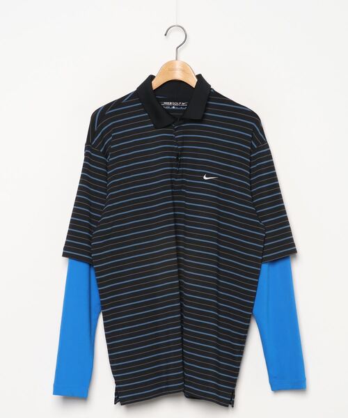 ブランド古着 ボーダー柄長袖ポロシャツ ポロシャツ Nike ナイキ のファッション通販 Zozoused