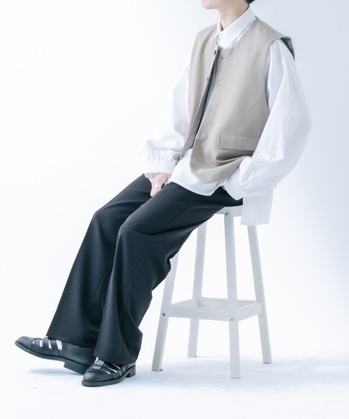 epnok（エプノック）の「メランジルーズベスト（ベスト・メンズ・グレー/カーキ/ライトブラウン/グレイッシュベージュ・SMALL/MEDIUM/LARGE）」の13枚目の写真