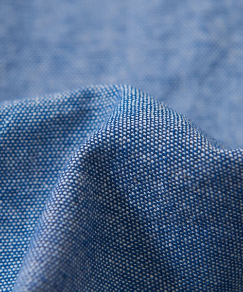 CUBE SUGAR(キューブシュガー)の「シャンブレー バックプリント ビッグシャツ(シャツ/ブラウス・レディース・ブルー/ネイビー/ホワイト・M)」の19枚目の写真