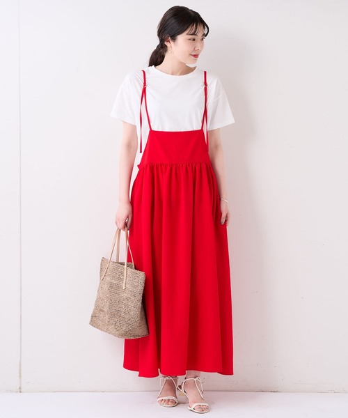 BEARDSLEY（ビアズリー）の「サロペットスカート（スカート・レディース・レッド/ブラック・FREE）」の13枚目の写真