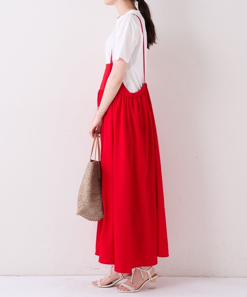 BEARDSLEY（ビアズリー）の「サロペットスカート（スカート・レディース・レッド/ブラック・FREE）」の14枚目の写真