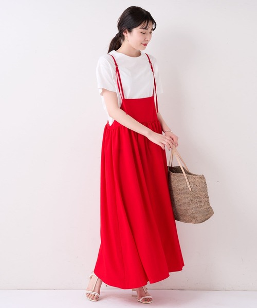 BEARDSLEY（ビアズリー）の「サロペットスカート（スカート・レディース・レッド/ブラック・FREE）」の9枚目の写真