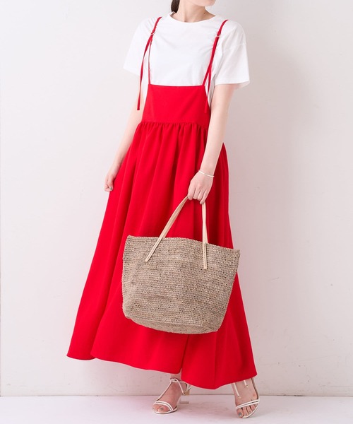 BEARDSLEY（ビアズリー）の「サロペットスカート（スカート・レディース・レッド/ブラック・FREE）」の7枚目の写真