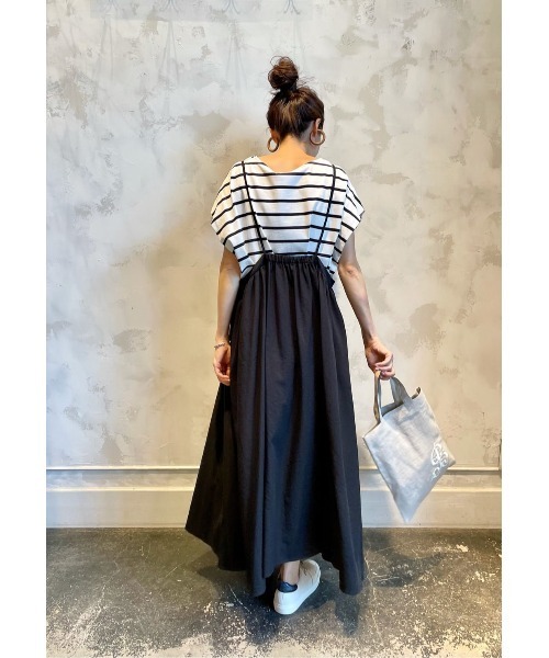 BEARDSLEY（ビアズリー）の「サロペットスカート（スカート・レディース・レッド/ブラック・FREE）」の4枚目の写真