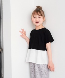 GLOBAL WORK | 【キッズ】オシャ楽カットレイヤーT半袖/944788(Tシャツ/カットソー)