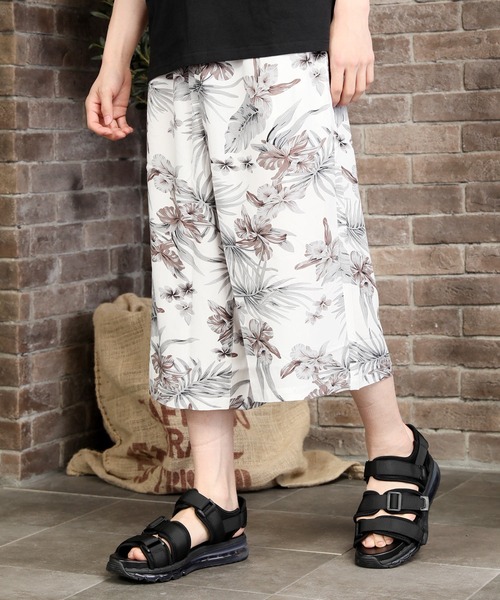 TopIsm(トップイズム)の「【2023】 レーヨンボタニカルアロハ柄 無地ステテコ(その他パンツ・メンズ・ホワイト/ブラック/ネイビー/ブルー系その他/グレー系その他/Navy/Black/チャコールグレー/ブルー系その他2/ブラック系その他/ブルー・LL/M/L/XL)」の2枚目の写真