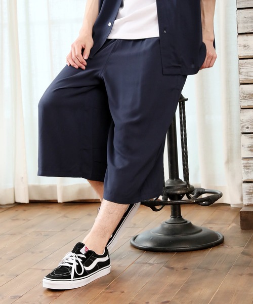 TopIsm(トップイズム)の「【2023】 レーヨンボタニカルアロハ柄 無地ステテコ(その他パンツ・メンズ・ホワイト/ブラック/ネイビー/ブルー系その他/グレー系その他/Navy/Black/チャコールグレー/ブルー系その他2/ブラック系その他/ブルー・LL/M/L/XL)」の10枚目の写真