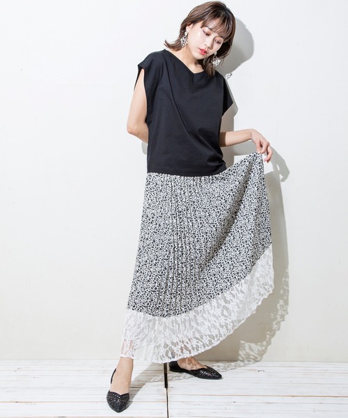 MILLION CARATS（ミリオンカラッツ）の「【STYLE4】接触冷感 2Wayフレンチカットソー（Tシャツ/カットソー・レディース・オフホワイト/ブラック/グレー/ピンク/グリーン・FREE）」の11枚目の写真