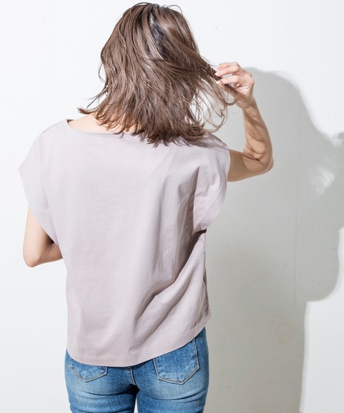 MILLION CARATS（ミリオンカラッツ）の「【STYLE4】接触冷感 2Wayフレンチカットソー（Tシャツ/カットソー・レディース・オフホワイト/ブラック/グレー/ピンク/グリーン・FREE）」の16枚目の写真