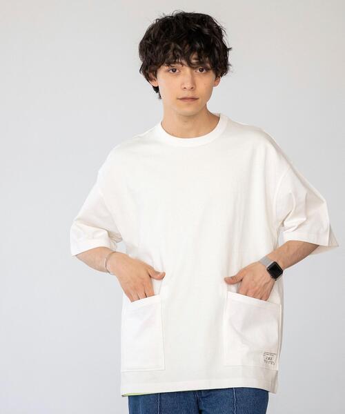 coen(コーエン)の「USAコットンガーデンポケットTシャツ(Tシャツ/カットソー・メンズ・オリーブ/ブラック/オフホワイト/ライトグレー・X-LARGE/SMALL/MEDIUM/LARGE)」の5枚目の写真