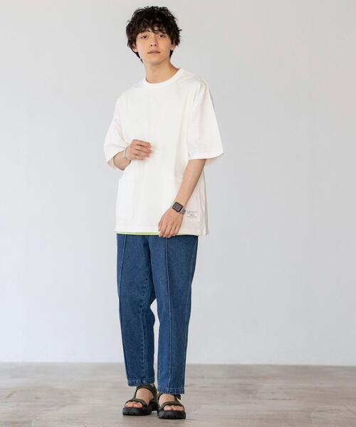 coen(コーエン)の「USAコットンガーデンポケットTシャツ(Tシャツ/カットソー・メンズ・オリーブ/ブラック/オフホワイト/ライトグレー・X-LARGE/SMALL/MEDIUM/LARGE)」の8枚目の写真