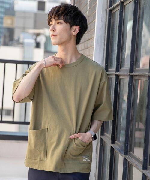 coen(コーエン)の「USAコットンガーデンポケットTシャツ(Tシャツ/カットソー・メンズ・オリーブ/ブラック/オフホワイト/ライトグレー・X-LARGE/SMALL/MEDIUM/LARGE)」の19枚目の写真