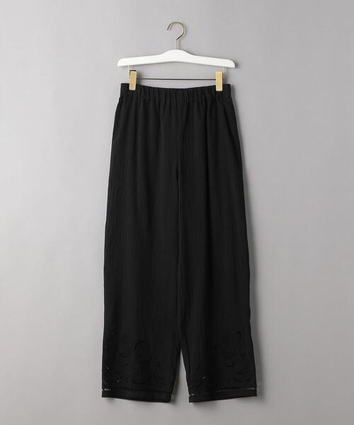BEAUTY&YOUTH UNITED ARROWS（ビューティーアンドユースユナイテッドアローズ）の「BY コットンエンブロイダリーパンツ -ウォッシャブル-（その他パンツ・レディース・ホワイト/ブラック・SMALL/MEDIUM）」の11枚目の写真