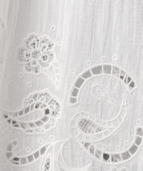 BEAUTY&YOUTH UNITED ARROWS（ビューティーアンドユースユナイテッドアローズ）の「BY コットンエンブロイダリーパンツ -ウォッシャブル-（その他パンツ・レディース・ホワイト/ブラック・SMALL/MEDIUM）」の17枚目の写真