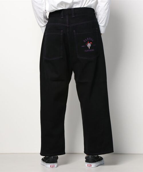 #fr2 Contrast stitch Wide Pants 黒 XL Contrast stitch Wide Pants – #FR2