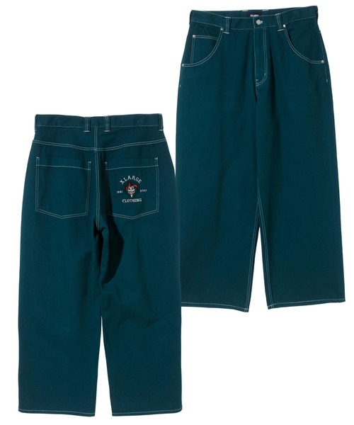 XLARGE（エクストララージ）の「CONTRAST STITCH WIDE PANTS（その他パンツ・メンズ・ホワイト/ブラック/ブルー/グリーン・32inch/30inch/34inch/36inch）」の16枚目の写真