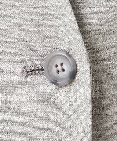 UNTITLED（アンタイトル）の「◆「L」【洗える】ドレッサーアーステックリネンノーカラージャケット（スーツジャケット・レディース・ネイビー/ライトグレー/ベージュ・42/50/48/04/46/44）」の18枚目の写真