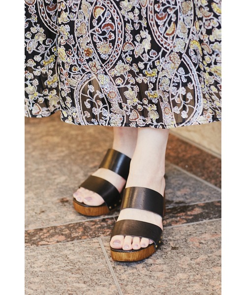 ROSE BUD（ローズバッド）の「(CHRISTIAN DI RICCIO)ウッドソールサンダル（サンダル・レディース・ホワイト/ブラック・38/39/36/37）」の7枚目の写真