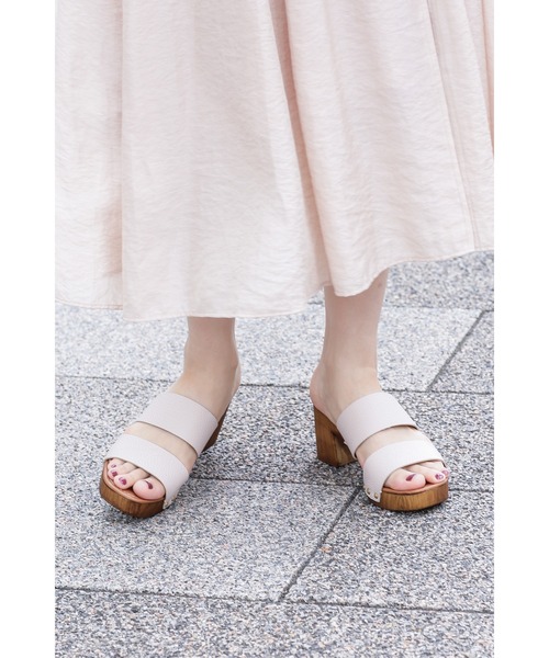 ROSE BUD（ローズバッド）の「(CHRISTIAN DI RICCIO)ウッドソールサンダル（サンダル・レディース・ホワイト/ブラック・38/39/36/37）」の6枚目の写真