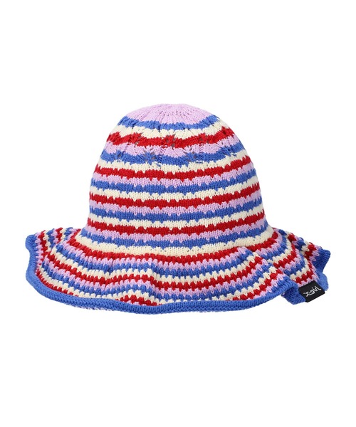 X-girl（エックスガール）の「KNIT BUCKET HAT（ハット・レディース・ホワイト/ブラック/バーガンディー・ONE SIZE）」の15枚目の写真
