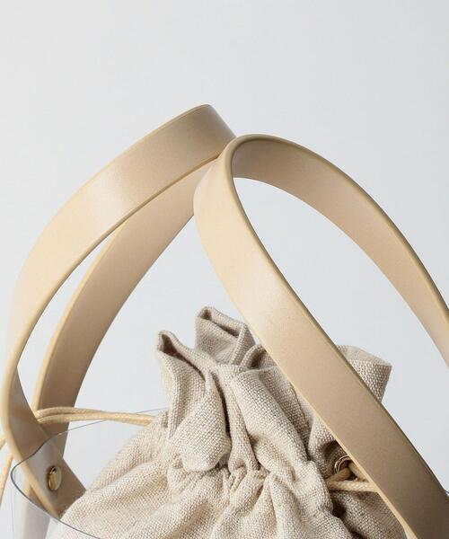 closet story(クローゼットストーリー)の「<closet story>PVC クロスFL ミニバッグ(トートバッグ・レディース・ブラック/ナチュラル・FREE)」の8枚目の写真