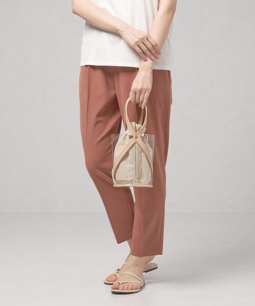 closet story(クローゼットストーリー)の「<closet story>PVC クロスFL ミニバッグ(トートバッグ・レディース・ブラック/ナチュラル・FREE)」の13枚目の写真