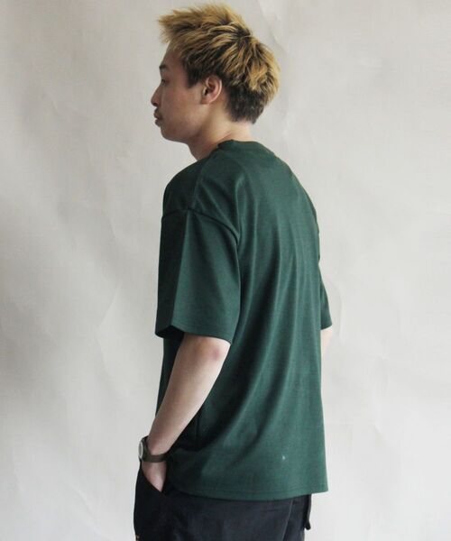 MANASTASH（マナスタッシュ）の「MANASTASH/マナスタッシュ　CHILLMESH TEE "CALLIGRAPHY"　チリメッシュティー（Tシャツ/カットソー・メンズ・オフホワイト/ダークグリーン・LARGE/X-LARGE/MEDIUM）」の7枚目の写真