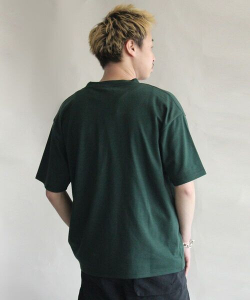 MANASTASH（マナスタッシュ）の「MANASTASH/マナスタッシュ　CHILLMESH TEE "CALLIGRAPHY"　チリメッシュティー（Tシャツ/カットソー・メンズ・オフホワイト/ダークグリーン・LARGE/X-LARGE/MEDIUM）」の8枚目の写真