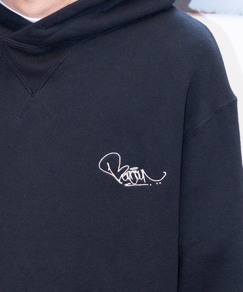 bonjour records（ボンジュールレコーズ）の「【Bonjour Records/ボンジュールレコード】Joji Shimamoto＆ONEZKER ”All I Need" スウェットパーカー（パーカー・メンズ・パープル/ブラック・M/L/XL/S）」の7枚目の写真