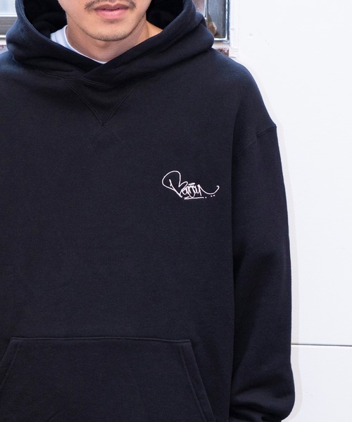 bonjour records（ボンジュールレコーズ）の「【Bonjour Records/ボンジュールレコード】Joji Shimamoto＆ONEZKER ”All I Need" スウェットパーカー（パーカー・メンズ・パープル/ブラック・M/L/XL/S）」の10枚目の写真