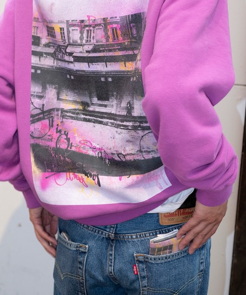 bonjour records（ボンジュールレコーズ）の「【Bonjour Records/ボンジュールレコード】Joji Shimamoto＆ONEZKER ”All I Need" スウェットパーカー（パーカー・メンズ・パープル/ブラック・M/L/XL/S）」の13枚目の写真