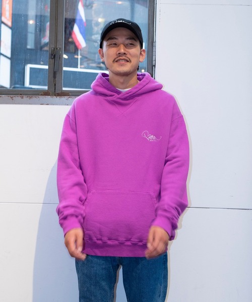 bonjour records（ボンジュールレコーズ）の「【Bonjour Records/ボンジュールレコード】Joji Shimamoto＆ONEZKER ”All I Need" スウェットパーカー（パーカー・メンズ・パープル/ブラック・M/L/XL/S）」の16枚目の写真