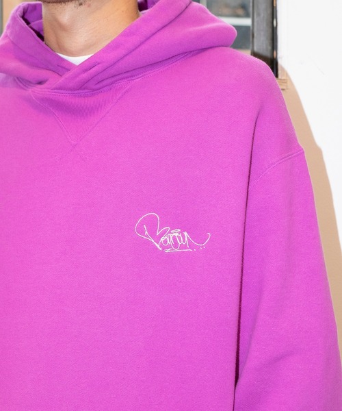 bonjour records（ボンジュールレコーズ）の「【Bonjour Records/ボンジュールレコード】Joji Shimamoto＆ONEZKER ”All I Need" スウェットパーカー（パーカー・メンズ・パープル/ブラック・M/L/XL/S）」の17枚目の写真