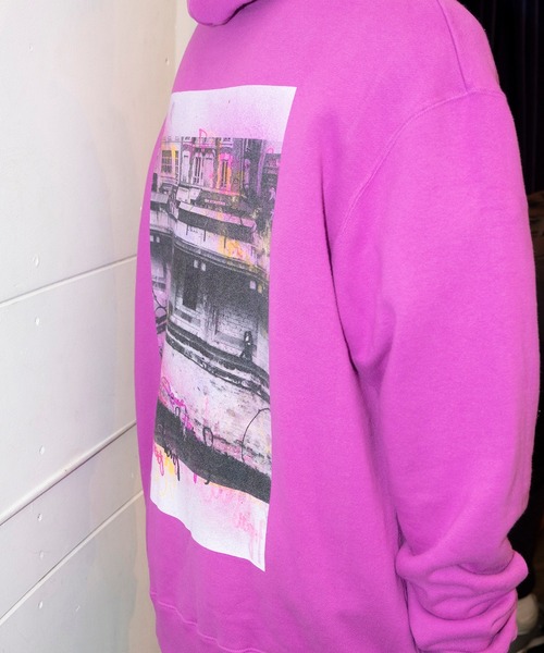 bonjour records（ボンジュールレコーズ）の「【Bonjour Records/ボンジュールレコード】Joji Shimamoto＆ONEZKER ”All I Need" スウェットパーカー（パーカー・メンズ・パープル/ブラック・M/L/XL/S）」の21枚目の写真