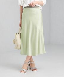 green label relaxing | CS ナロー フレア サテン スカート(スカート)