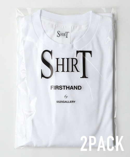 Firsthand（ファーストハンド）の「SHIRT Firsthand by 5525GALLERY/シャツファーストハンドバイ5525ギャラリー 2PACK TEE/2PACK TEE / パックTシャツ / 2枚入り / 無地Tシャツ / シンプルTシャツ（Tシャツ/カットソー・メンズ・ホワイト/ブラック・M/L）」の15枚目の写真