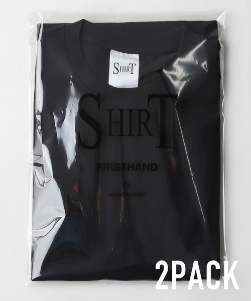 Firsthand（ファーストハンド）の「SHIRT Firsthand by 5525GALLERY/シャツファーストハンドバイ5525ギャラリー 2PACK TEE/2PACK TEE / パックTシャツ / 2枚入り / 無地Tシャツ / シンプルTシャツ（Tシャツ/カットソー・メンズ・ホワイト/ブラック・M/L）」の14枚目の写真