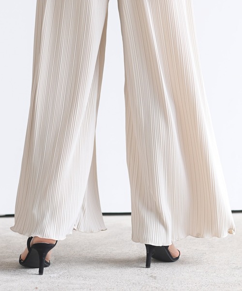 rps（アールピーエス）の「ランダムプリーツパンツ（その他パンツ・レディース・ブラック/グレー/カーキ/アイボリー/モカ/グレイッシュブルー・M）」の14枚目の写真