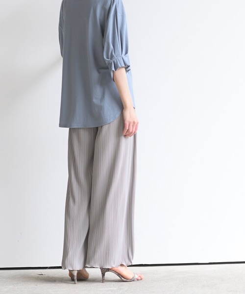 rps（アールピーエス）の「ランダムプリーツパンツ（その他パンツ・レディース・ブラック/グレー/カーキ/アイボリー/モカ/グレイッシュブルー・M）」の22枚目の写真