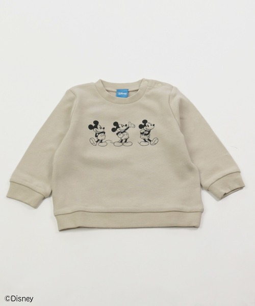 JAM & LINK(ジャムアンドリンク)の「【Disney】ミッキーマウス/バリエーショントレーナー(スウェット・キッズ・ベージュ/カーキ/ベージュ系その他/チャコールグレー/ダークブルー/グレー系その他/ベージュ系その他2/ミント/ベージュ系その他3/ベージュ系その他4・80cm/90cm/100cm/110cm/120cm/130cm/140cm/150cm)」の7枚目の写真