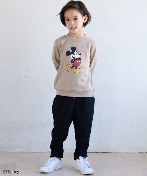 JAM & LINK(ジャムアンドリンク)の「【Disney】ミッキーマウス/バリエーショントレーナー(スウェット・キッズ・ベージュ/カーキ/ベージュ系その他/チャコールグレー/ダークブルー/グレー系その他/ベージュ系その他2/ミント/ベージュ系その他3/ベージュ系その他4・80cm/90cm/100cm/110cm/120cm/130cm/140cm/150cm)」の11枚目の写真