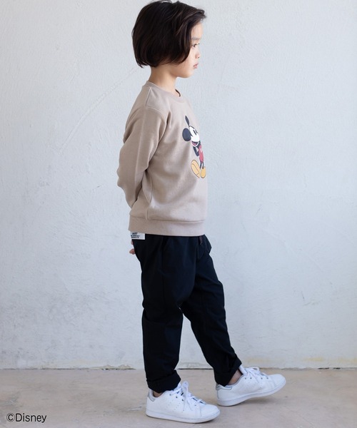 JAM & LINK(ジャムアンドリンク)の「【Disney】ミッキーマウス/バリエーショントレーナー(スウェット・キッズ・ベージュ/カーキ/ベージュ系その他/チャコールグレー/ダークブルー/グレー系その他/ベージュ系その他2/ミント/ベージュ系その他3/ベージュ系その他4・80cm/90cm/100cm/110cm/120cm/130cm/140cm/150cm)」の12枚目の写真